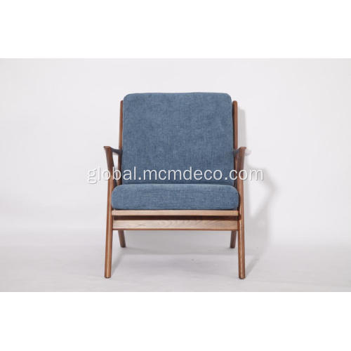 Tufted Chair Wooden Frame Fabric Selig Z chairs Manufactory